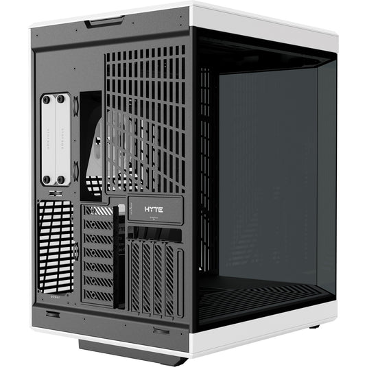Hyte y70 midi tower behuizing (zwart wit | 2x usb-a | 1x usb-c | tempered glass)
