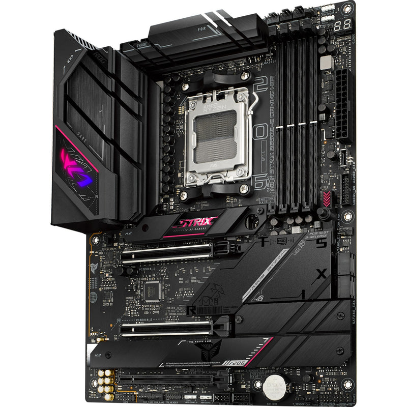 Afbeelding laden in galerijviewer, Asus rog strix b650e-e gaming wifi socket am5 moederbord (zwart, raid, 2.5 gb-lan, wi-fi 6e, bt, sound, atx)

