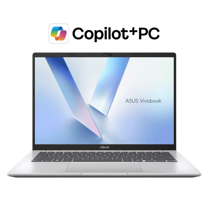 Afbeelding laden in galerijviewer, Asus vivobook 14 m1407ga-ly012w 14 copilot+ laptop (zilver | ryzen ai 7 445 | radeon 840m | 16 gb | 512 gd ssd)
