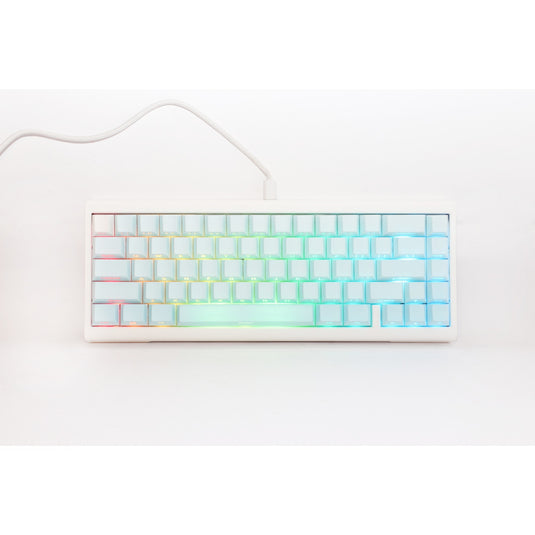 Ducky projectd tinker 65 - pom edition met qmk via rgb mechanisch toetsenbord (lichtblauw, us lay-out (qwerty), kailh box cream pro, 65%, rgb leds, double-shot pbt, hot-swappable pom, gasket mount)