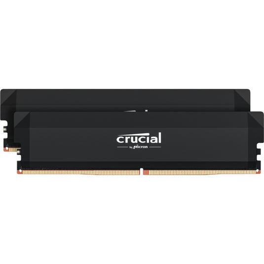 Crucial 32 gb ddr5-6000 (2x 16 gb) dual-kit werkgeheugen (zwart, cp2k16g60c36u5b, pro oc, xmp 3.0, expo)