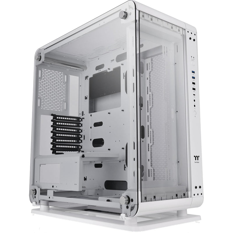 Afbeelding laden in galerijviewer, Thermaltake core p6 tempered glass snow midi tower behuizing (wit | 4x usb-a | 1x usb-c | window)
