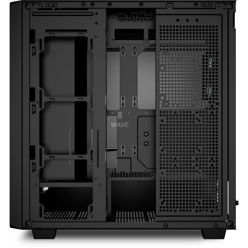 Afbeelding laden in galerijviewer, Sharkoon rebel c70m rgb midi tower behuizing (zwart houtkleur | 2x usb-a | 1x usb-c | rgb)
