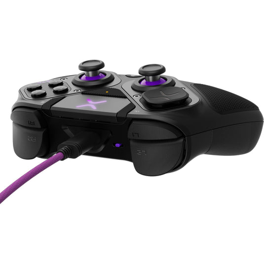 Pdp victrix pro bfg wireless controller (zwart lila, playstation 5 | playstation 4 | pc)