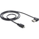 Delock easy-usb-a 2.0 90° > micro-usb-b kabel (zwart, 2 meter)