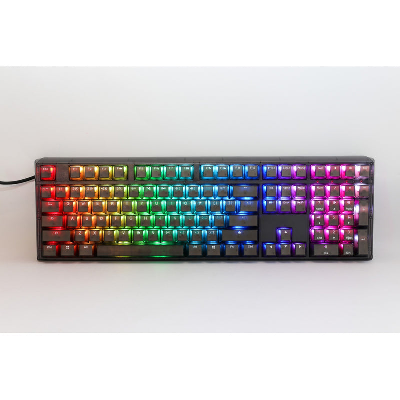 Afbeelding laden in galerijviewer, Ducky one 3 aura rgb mechanisch toetsenbord (zwart, us lay-out (qwerty), cherry mx brown, 100%, abs double shot, hot swap)
