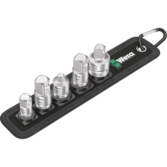 Wera 781 5 adapter set 1, 6‑delig (zwart)