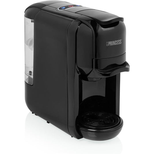 Princess multi capsule koffiemachine 3-in-1 capsule machine (zwart, nespresso, dolce gusto, e.s.e.)