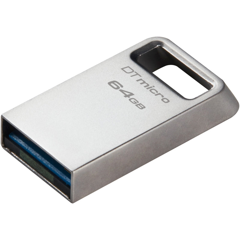 Afbeelding laden in galerijviewer, Kingston datatraveler micro 64 gb usb-stick (zilver, dtmc3g2 64gb, usb 3.2 gen 1)
