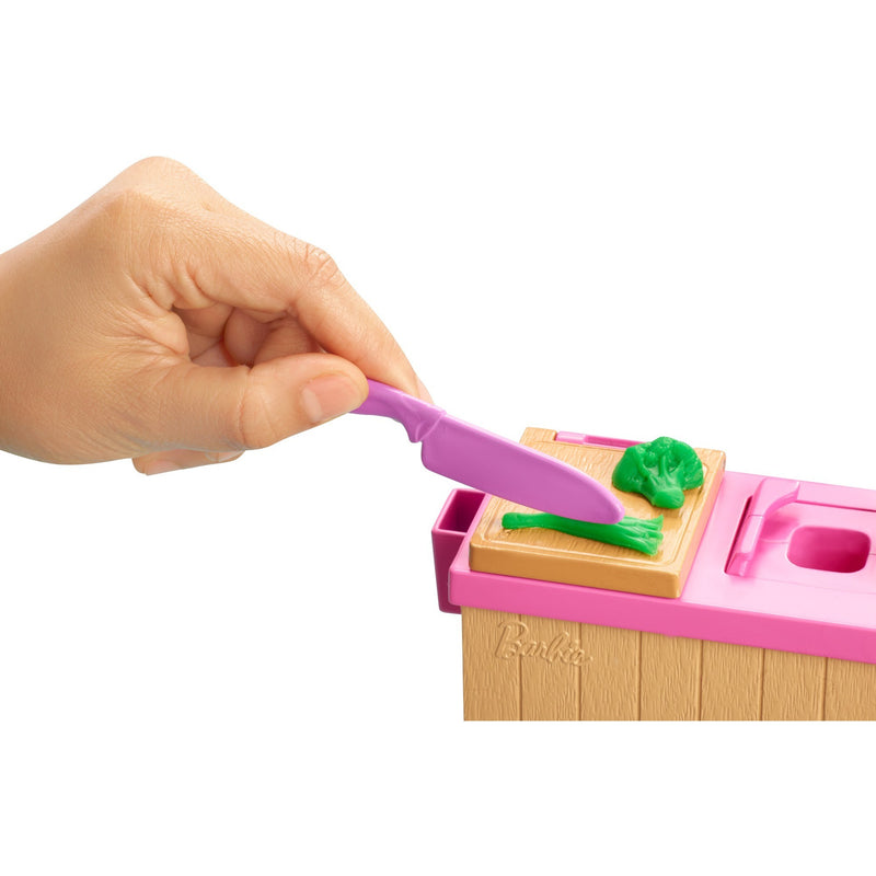 Afbeelding laden in galerijviewer, Barbie noodle bar speelset en pop
