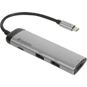 Verbatim USB 3.2 Gen 1 multiport hub, USB-C > 2x USB-A + US
