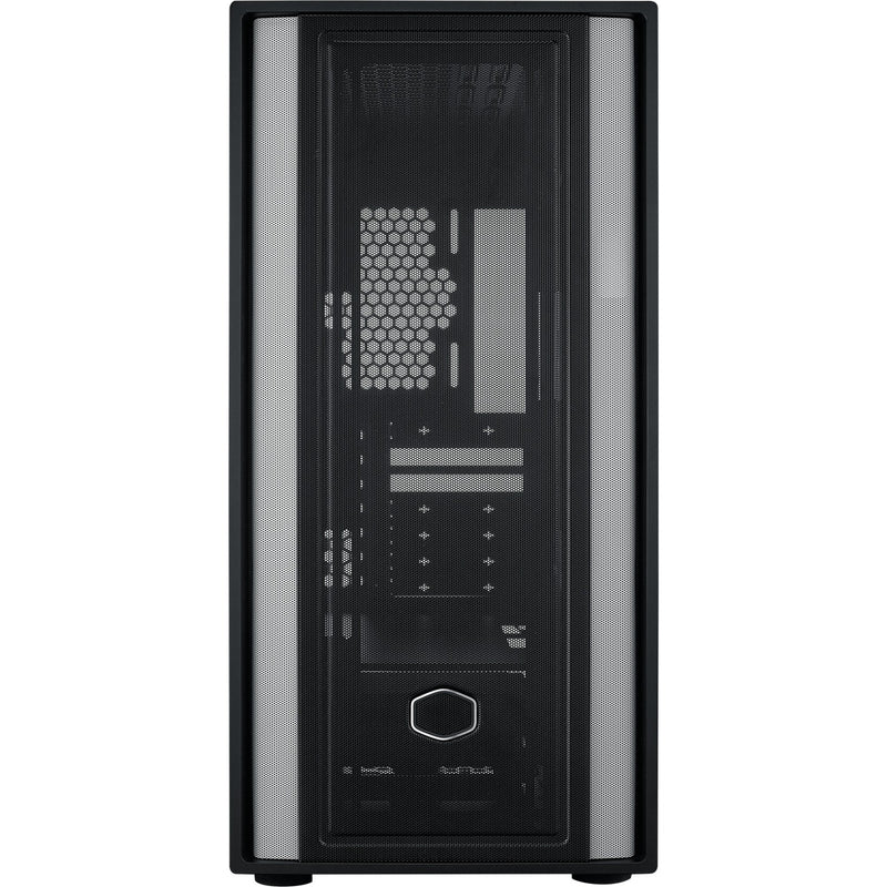 Afbeelding laden in galerijviewer, Cooler master masterbox 600 lite midi tower behuizing (zwart | 2x usb-a | 1x usb-c | rgb | tempered glass)
