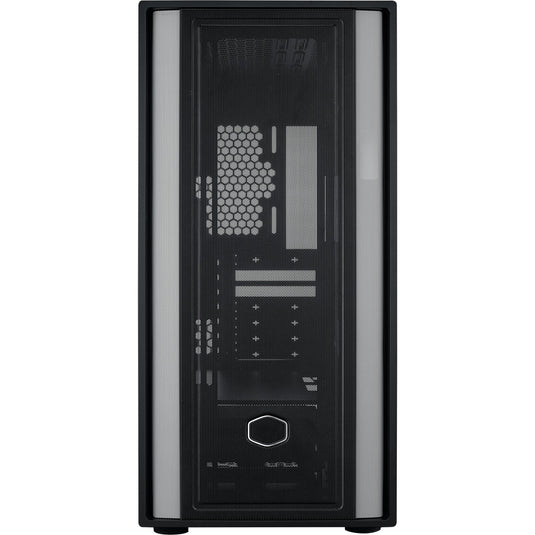 Cooler master masterbox 600 lite midi tower behuizing (zwart | 2x usb-a | 1x usb-c | rgb | tempered glass)