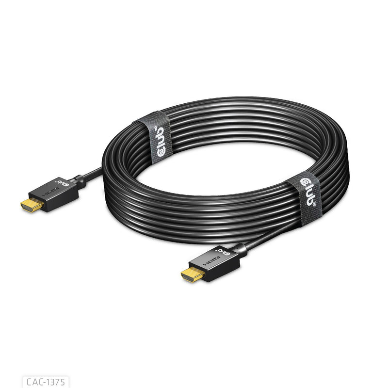 Afbeelding laden in galerijviewer, Club 3d gecertificeerde ultra high speed hdmi 2.1 kabel (zwart, 5 meter, 8k)
