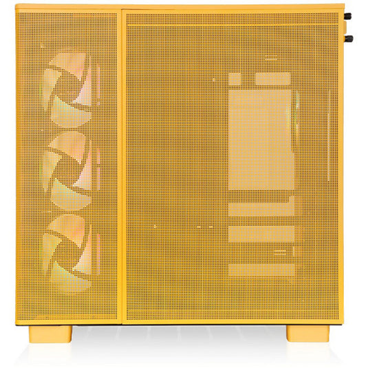 Thermaltake view 380 xl tg argb bumblebee midi tower behuizing (donkergeel | 2x usb-a | 1x usb-c | rgb | window)