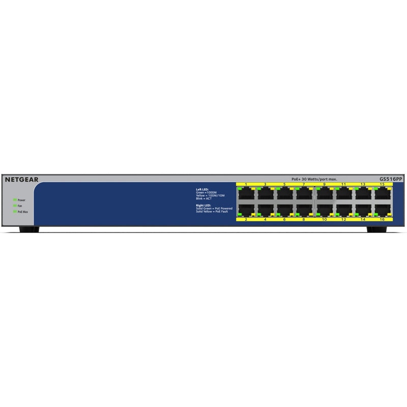 Afbeelding laden in galerijviewer, Netgear gs516pp switch
