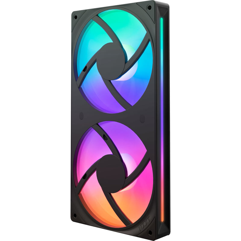 Afbeelding laden in galerijviewer, Nzxt f240 rgb core case fans (zwart, 2 stuks, 240 x 120 x 26 mm)

