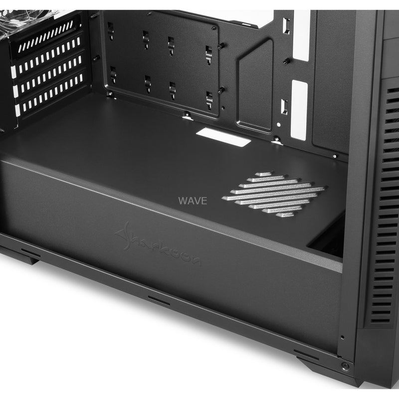 Afbeelding laden in galerijviewer, Sharkoon s1000 midi tower behuizing (zwart | 2x usb-a)
