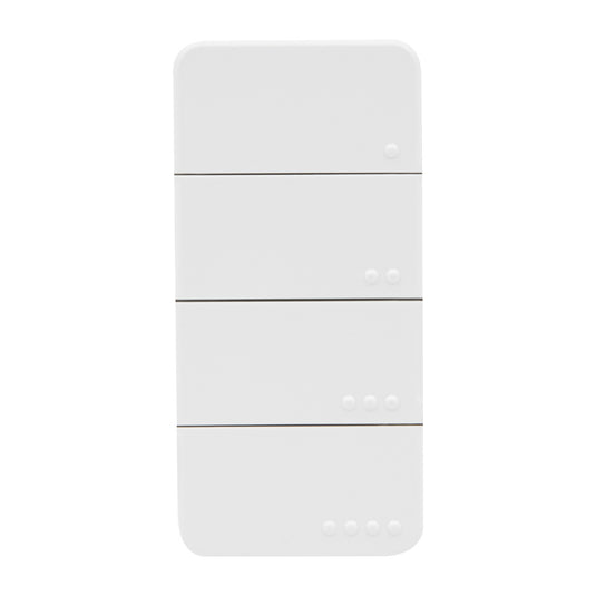 Shelly blu rc button 4 zb afstandsbediening (wit, bluetooth 5 (le), zigbee)