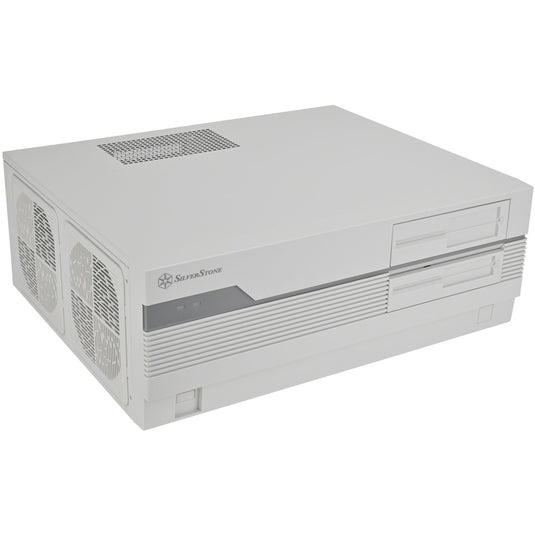 Silverstone flp01 htpc behuizing (crème | 2x usb-a | 1x usb-c)