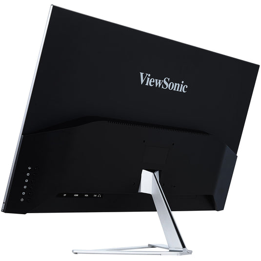 Viewsonic vx3276-mhd-3 31.5 monitor (zwart (mat) zilver, 1x hdmi, 1x displayport, vga, audio)