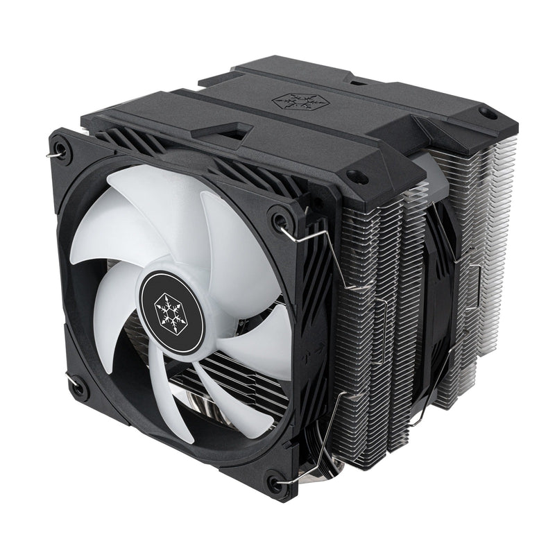 Afbeelding laden in galerijviewer, Silverstone sst-hyd140-argb cpu-koeler (4-pins pwm fan-connector, 4-1 pin argb (5v led))
