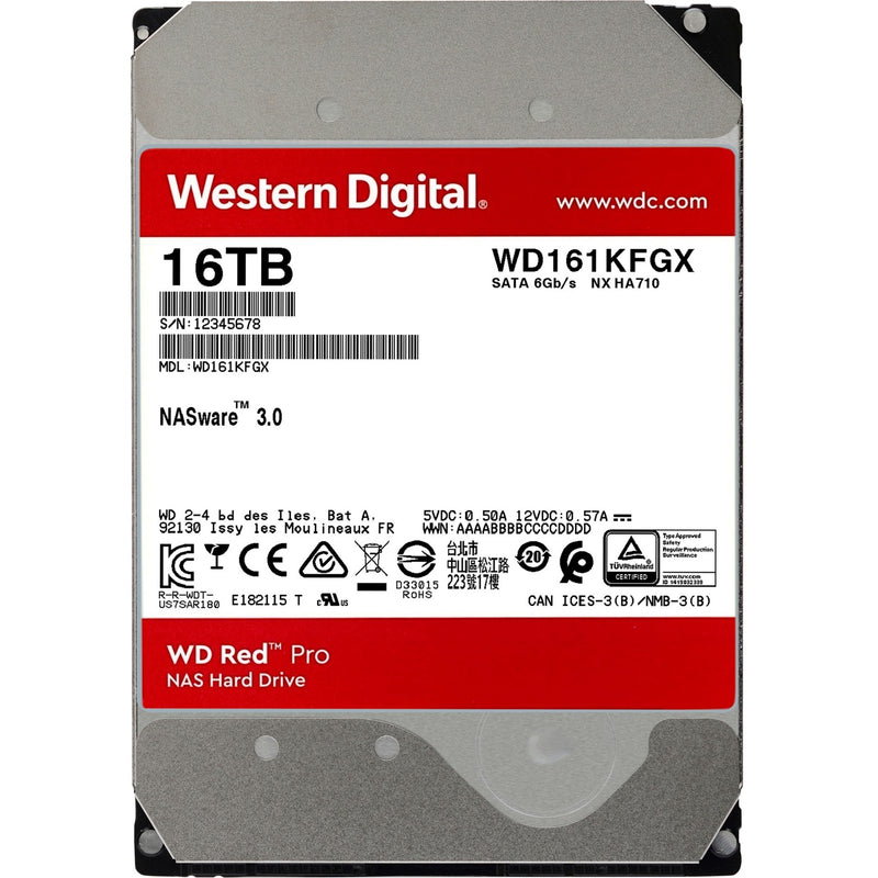 Afbeelding laden in galerijviewer, Wd red pro 16 tb harde schijf (161kfgx, sata 600, 24 7, af)
