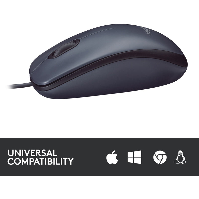 Afbeelding laden in galerijviewer, Logitech b100 optical usb mouse for business (zwart, 800 dpi)

