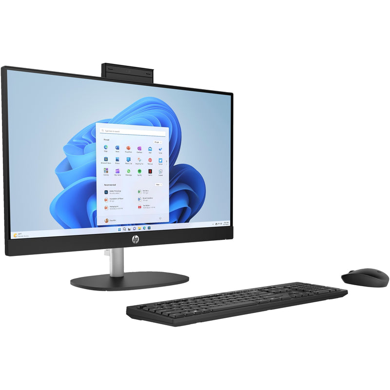 Afbeelding laden in galerijviewer, Hp aio 24-cr0055nd (895r1ea) all-in-one pc (zwart | i5-1335u | iris xe graphics | 8 gb | 512 gb ssd)
