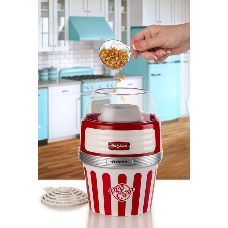 Afbeelding laden in galerijviewer, Ariete party time pop corn xl machine 2957 00 popcornmaker (rood wit)
