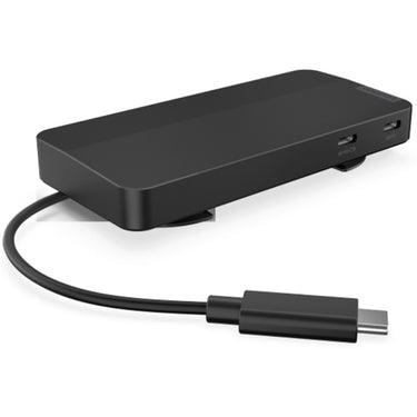 Lenovo usb-c-travel dock voor 2 schermen (met adapter) dockingstation (zwart)
