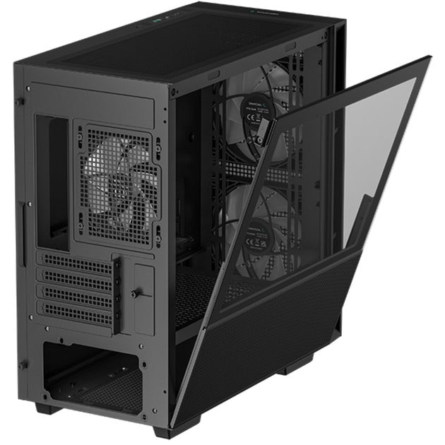 Afbeelding laden in galerijviewer, Deepcool ch360 mini tower behuizing (zwart | 1x usb-a | 1x usb-c | rgb | tempered glass)
