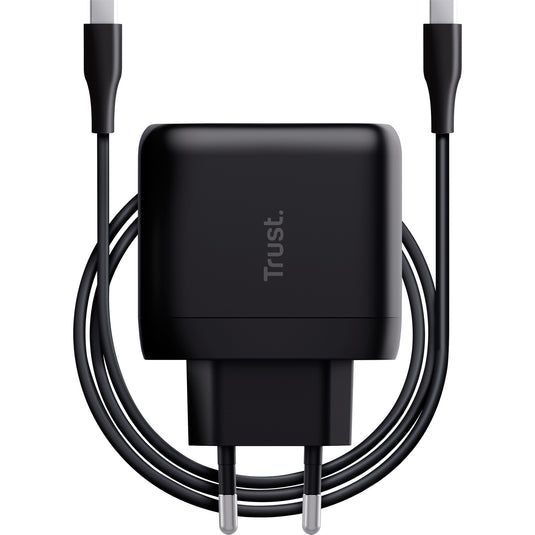 Trust maxo usb-c-oplader van 65 w (zwart)