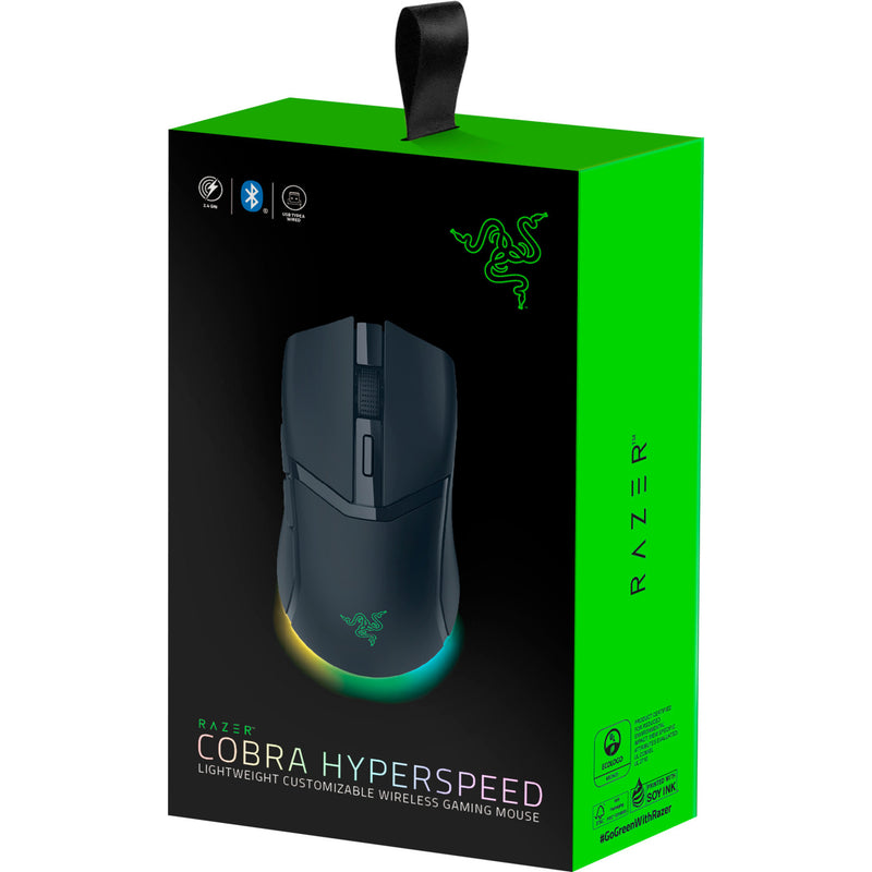 Afbeelding laden in galerijviewer, Razer cobra hyperspeed gaming muis (zwart, 26.000 dpi, rgb, 2.4 ghz bluetooth usb)
