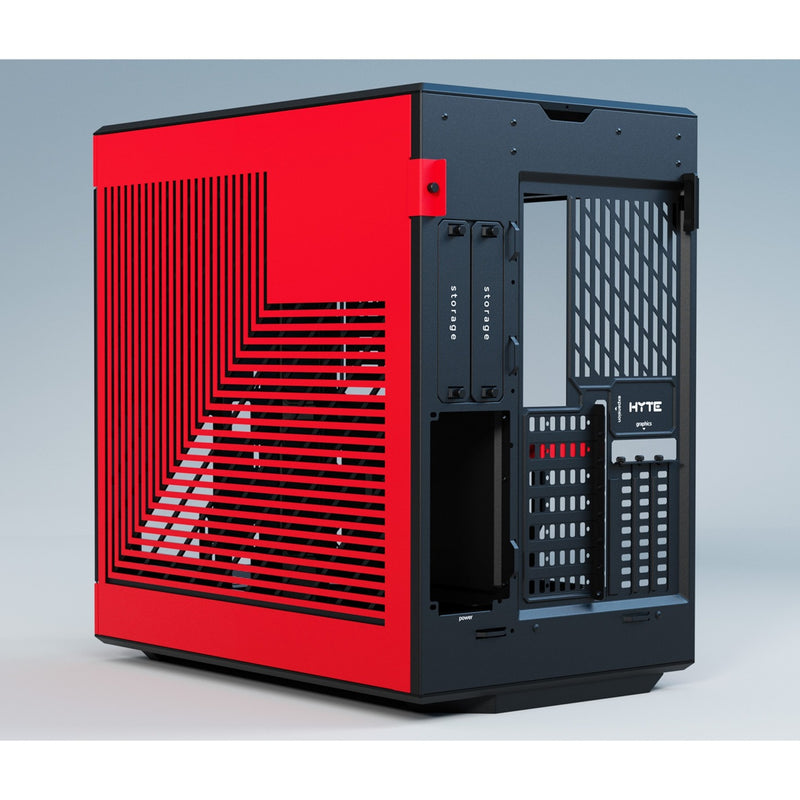 Afbeelding laden in galerijviewer, Hyte y60 midi tower behuizing (rood zwart | 3x usb-a | tempered glass)
