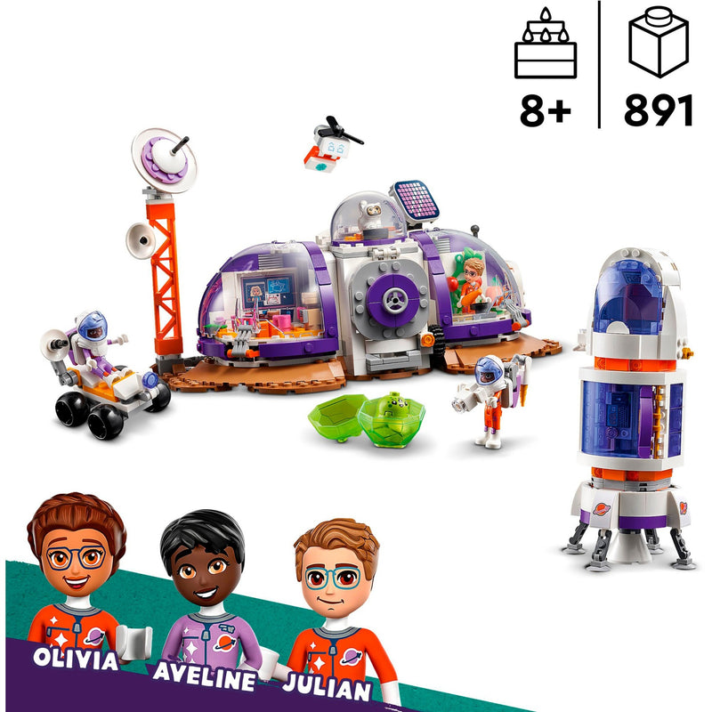 Afbeelding laden in galerijviewer, Lego friends - ruimtebasis op mars en raket constructiespeelgoed (42605)
