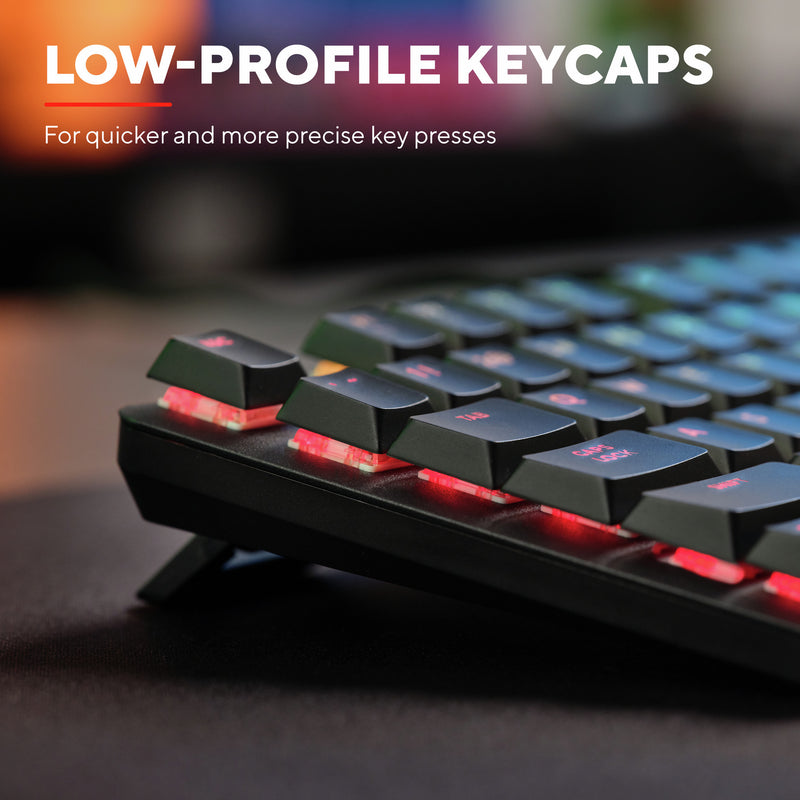 Afbeelding laden in galerijviewer, Trust gxt 866 torix mechanisch gaming toetsenbord (zwart, us lay-out (qwerty), huano red, 100%, rgb)
