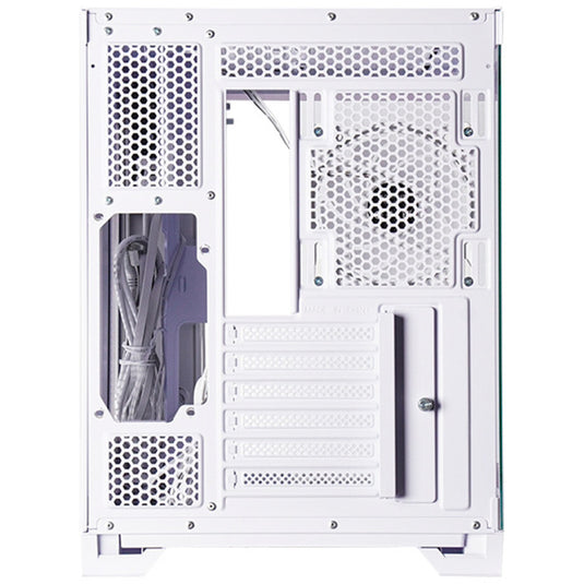 Chieftec visio midi tower behuizing (wit | 2x usb-a | 1x usb-c | rgb | tempered glass)