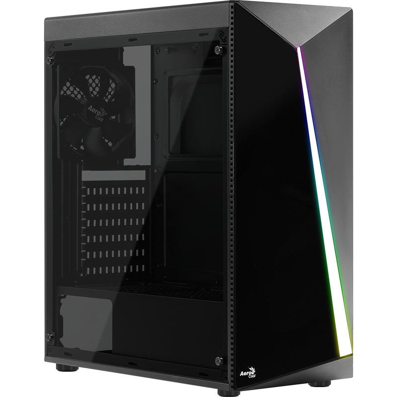 Afbeelding laden in galerijviewer, Aerocool shard midi tower behuizing (zwart | 3x usb-a | rgb | window)
