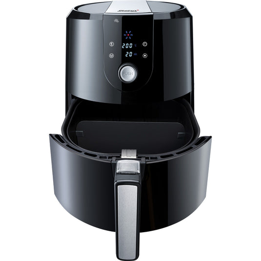 Steba hf 5000 xl heteluchtfriteuse (zwart roestvrij staal, 5,2 liter)