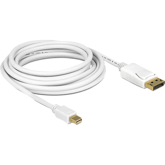Delock mini displayport > displayport adapter (wit, 5 meter)