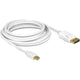 Delock mini displayport > displayport adapter (wit, 5 meter)