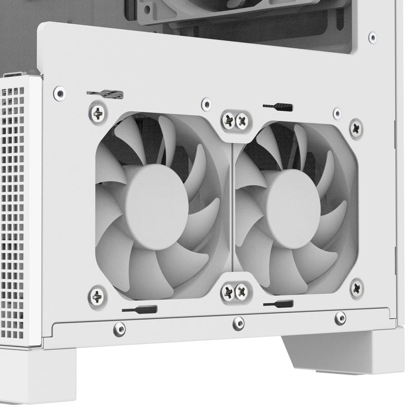 Afbeelding laden in galerijviewer, Silverstone lucid 05 mini tower behuizing (wit | 2x usb-a | 1x usb-c | rgb | tempered glass)
