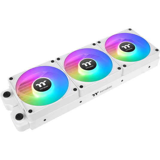 Thermaltake ct120 ex argb sync pc cooling fan snow (3-fan pack) case fans (wit, 3 stuks, 120 x 120 x 25 mm, pwm)
