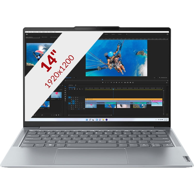 Afbeelding laden in galerijviewer, Lenovo yoga slim 6 14apu8 (82x3003nmh) 14 laptop (grijs | ryzen 7 7840u | radeon 780m | 16 gb | 512 gb ssd | oled)
