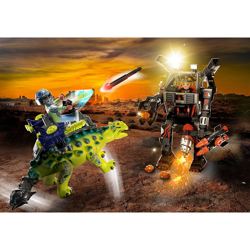 Afbeelding laden in galerijviewer, Playmobil dino rise - saichania: verdediging van de vechtersbazen constructiespeelgoed (70626)

