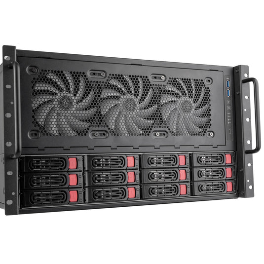 Silverstone rm61-312, rack, serverbehuizing (zwart | 6u)