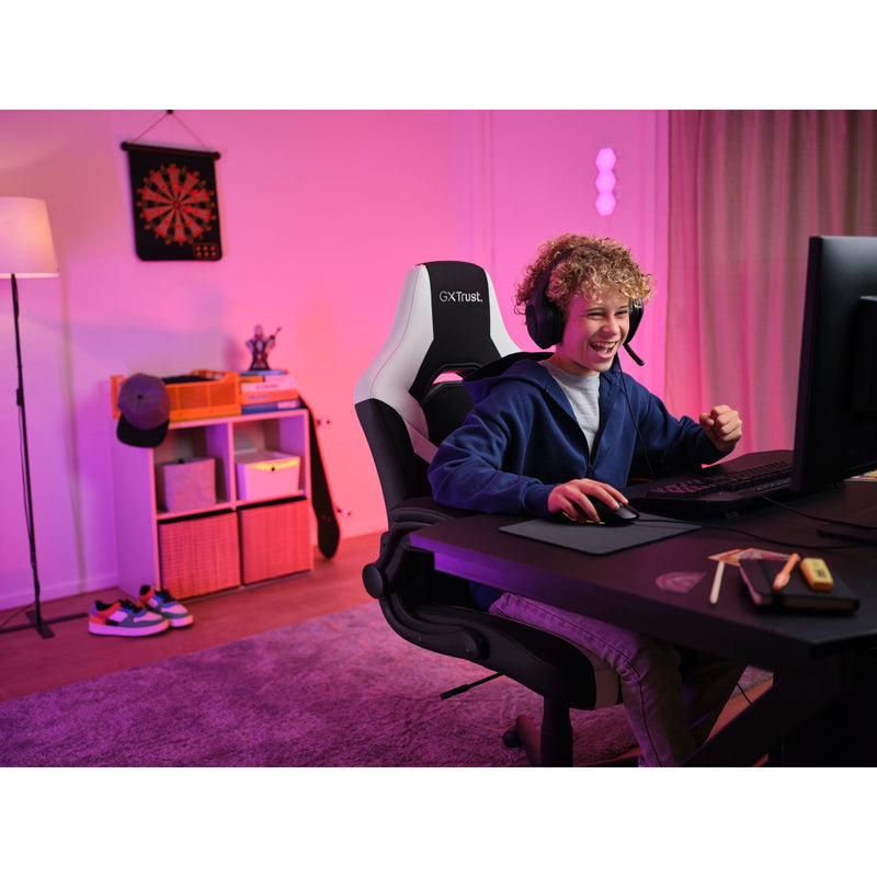 Afbeelding laden in galerijviewer, Trust gxt 703w riye gamingstoel (zwart wit)
