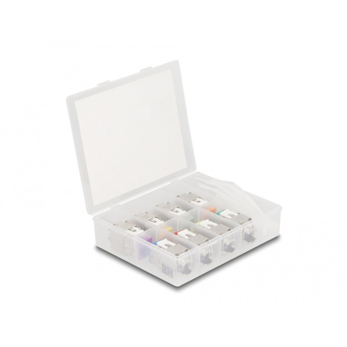 Afbeelding laden in galerijviewer, Delock rj45 jack > lsa cat 6a toolfree keystone module (meerkleurig, 8 stuks)
