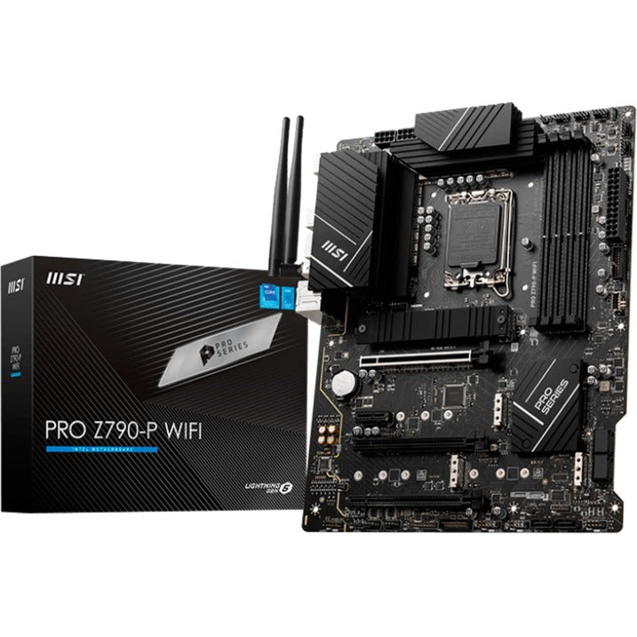 Afbeelding laden in galerijviewer, Msi pro z790-p wifi socket 1700 moederbord (zwart, raid, 2.5 gb-lan, wi-fi 6e, bt, sound, atx)
